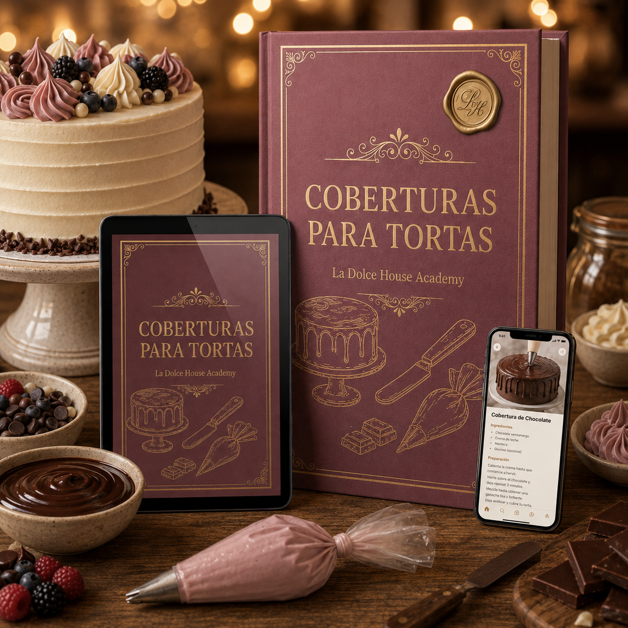 Coberturas para Tortas